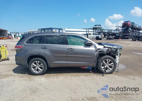 2015 Toyota Highlander Le Plus V6 из США, поврежденный, VIN 5TDZKRFH3FS089202